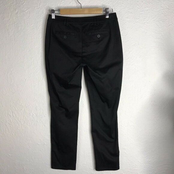 J. Jill Live in Chino Black Pants Button Bottom Detail Size 2 - Picture 5 of 12